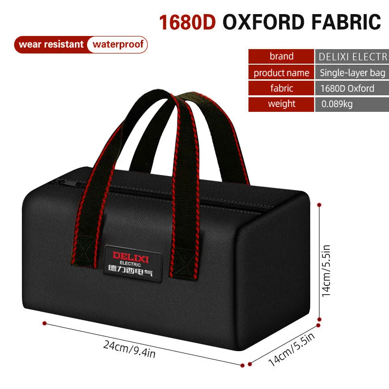 Tool Bag Oxford Cloth Portable Storage Bag, Professional Electrician and Carpenter Repair, Home Storage, Handbag