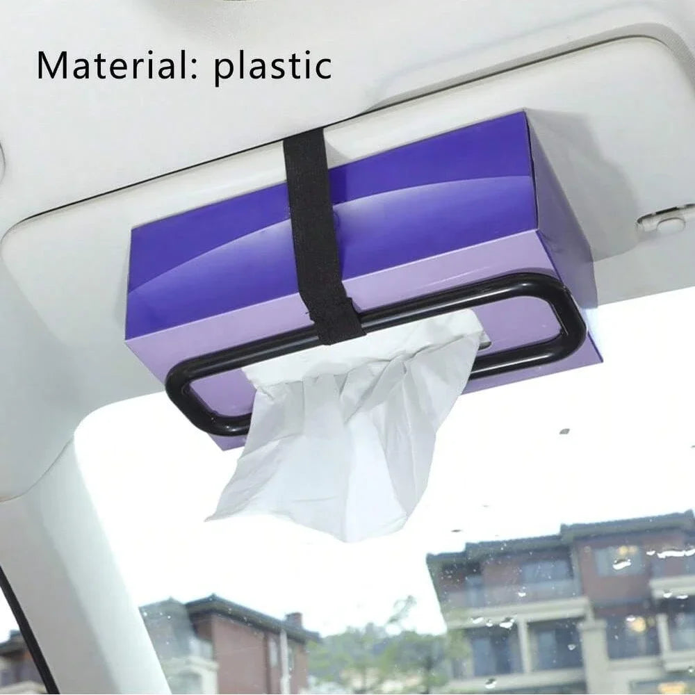 Car Paper Towel Organizer Make Your Car Interior Stylish & Organized with This Creative Sunshade Clip-On Tissue Box