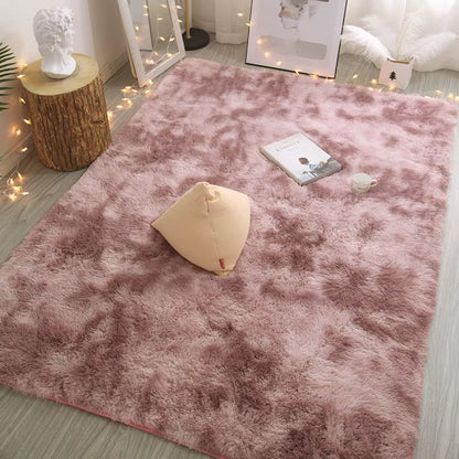 Plush Carpet Living Room Decoration Children Bedroom Carpet Fluffy Mat for Hallway Non-Slip Hair Rugs Bedside Designs Room Mat